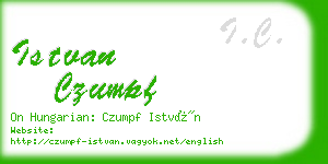 istvan czumpf business card